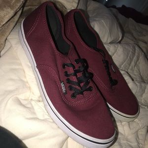 Maroon vans